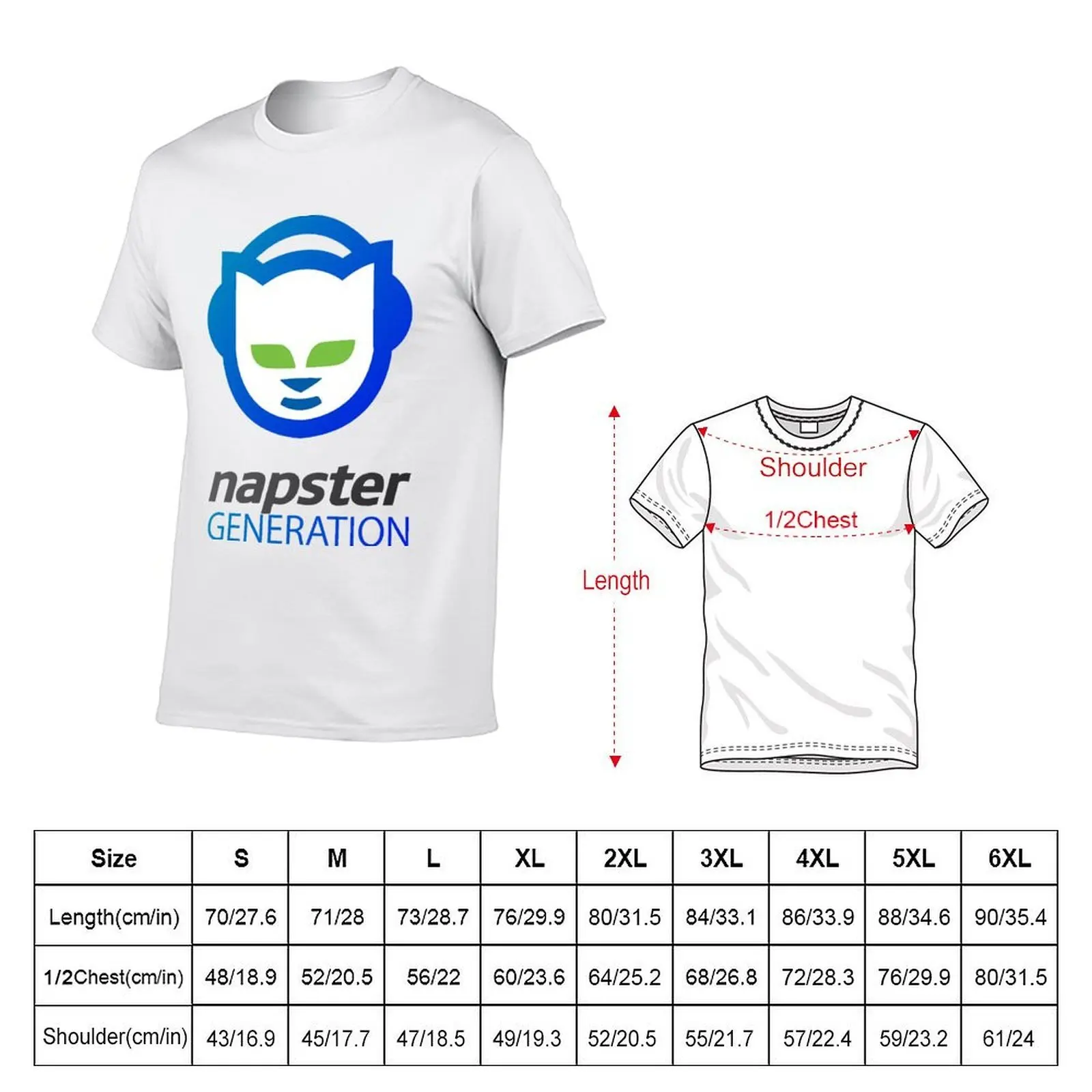 Napster Generation Classic T-Shirt t shirt man plain man t shirts cotton T-Shirt