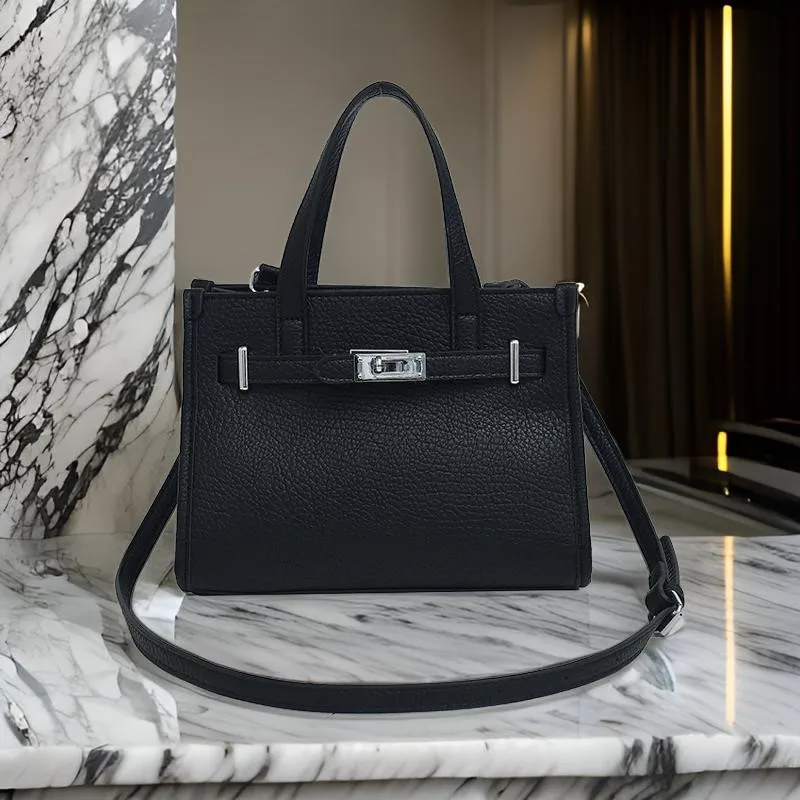 

Классическая винтажная кожаная сумка через плечо для женщин, стильная сумка-тоут большой вместимости, роскошная дизайнерская пригородная сумка