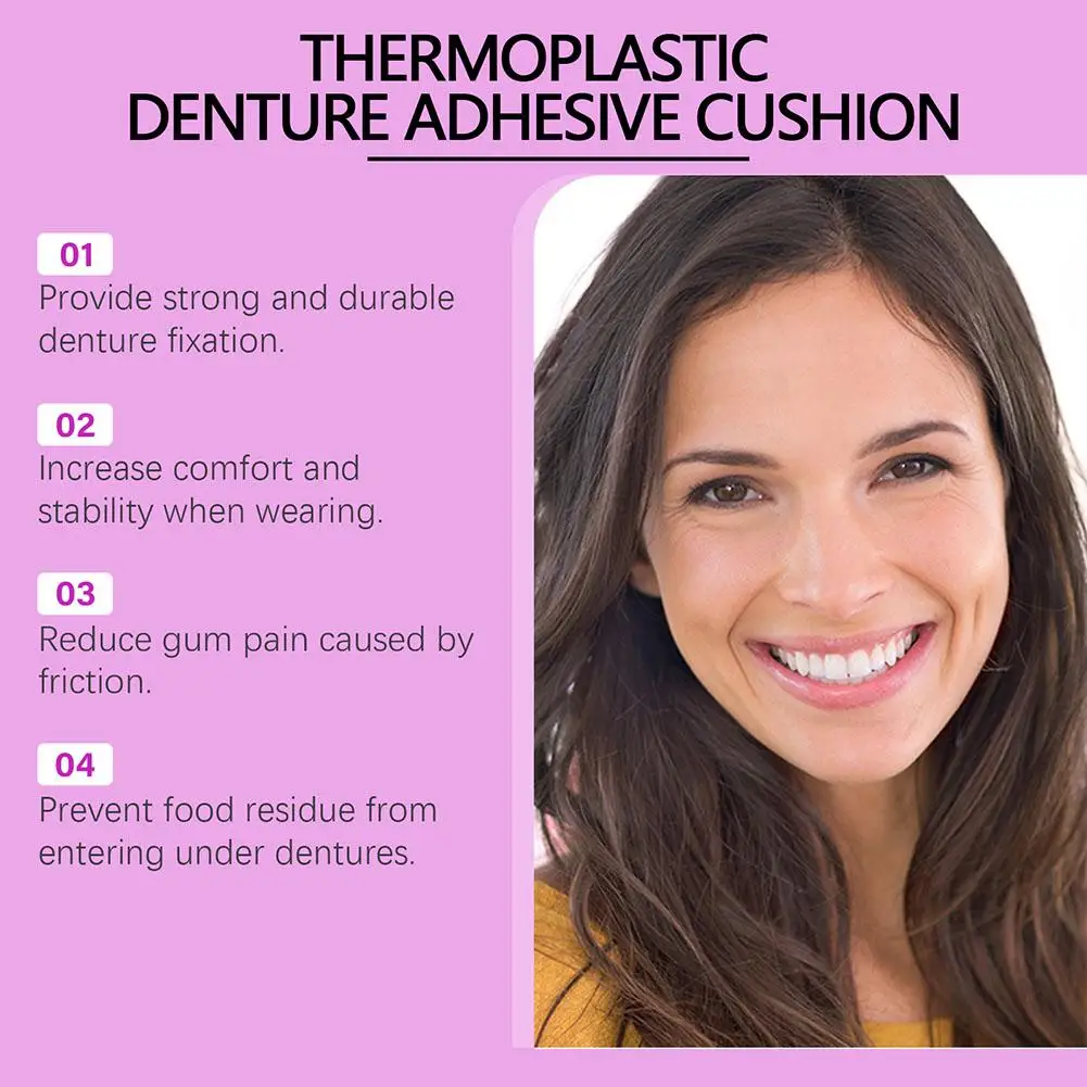 Thermoplastic Denture Adhesive Long-Lasting Fixing Glue For Portable Oral Health Care & Denture Beauty image 4