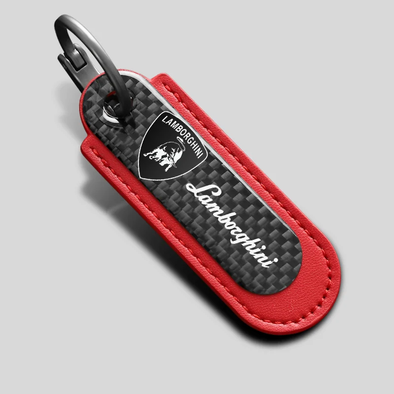Llavero de Fibra de Carbono con Estilo, Accesorio Creativo para Llaves de Coche para Lamborghini LP570 LP610 Urus LP700 LP770 Gallardo Aventador