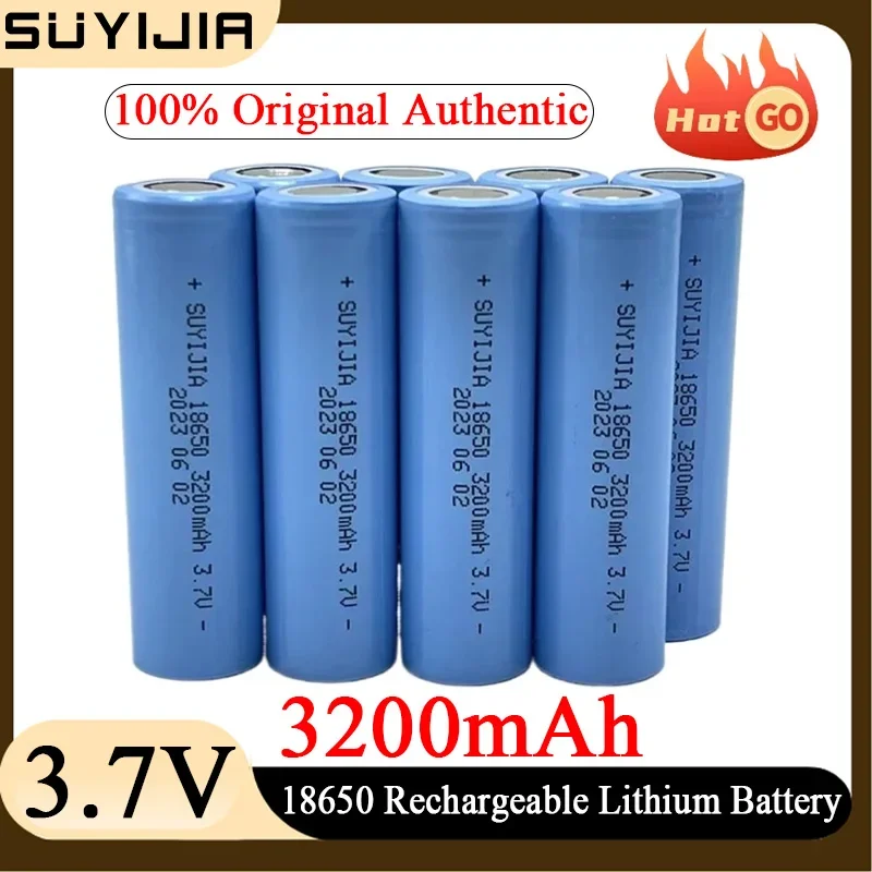 3.7V 3200mAh 18650 Battery Original Lithium Battery Cells Li-ion Rechargeable Batteries Actual Capacity Power Electric Tools