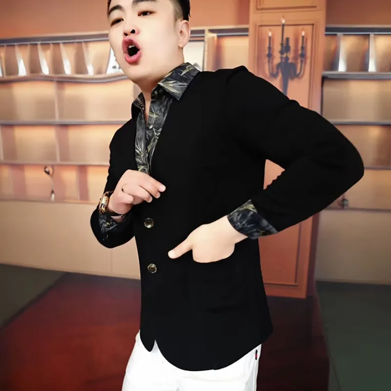 

Осенний длинный открытый кардиган Sve, мужской джерси с воротником irt, модная универсальная верхняя одежда, повседневная деловая одежда-стойка