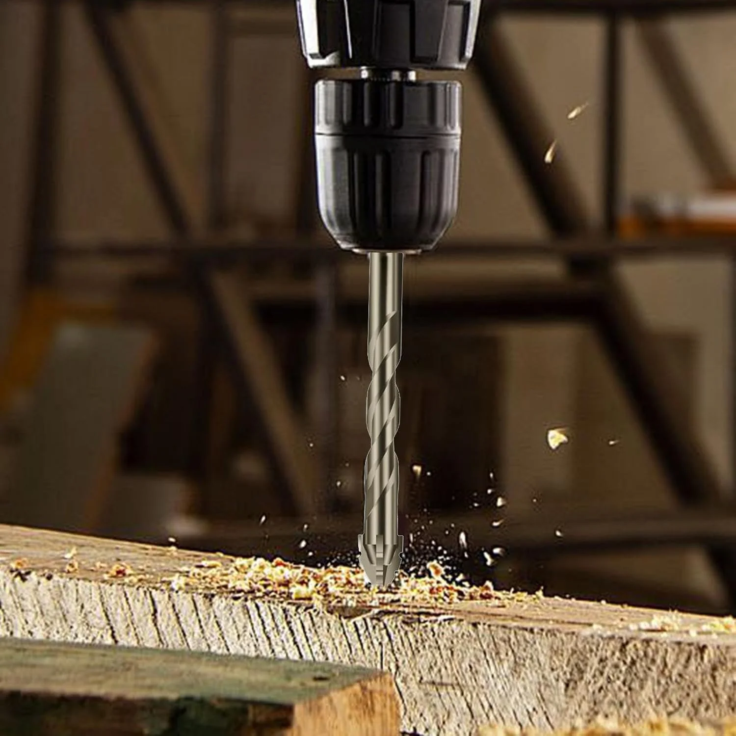 Four-Edged Serrations Drill Bit Set Drilling Tools For Glass Tile and Concrete 4-12mm Multifunction Drill Bit Set Tools