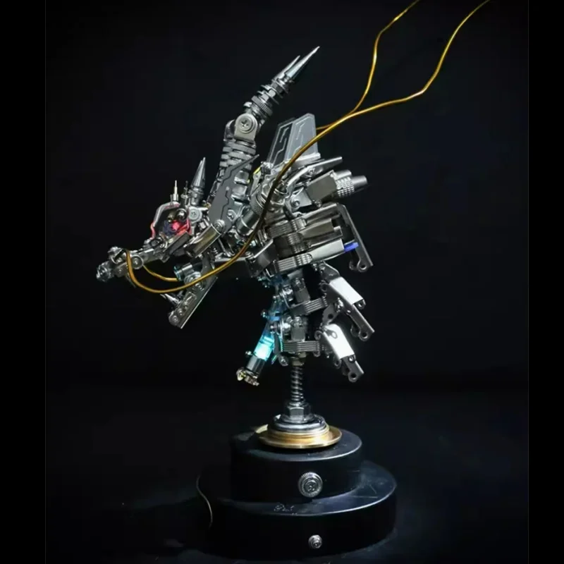 DIY Metal Dragon Head Model Kits Mechanical Animals Jigsaw Assembly Toy 3D Puzzle Toys  for Adults Kids Gift