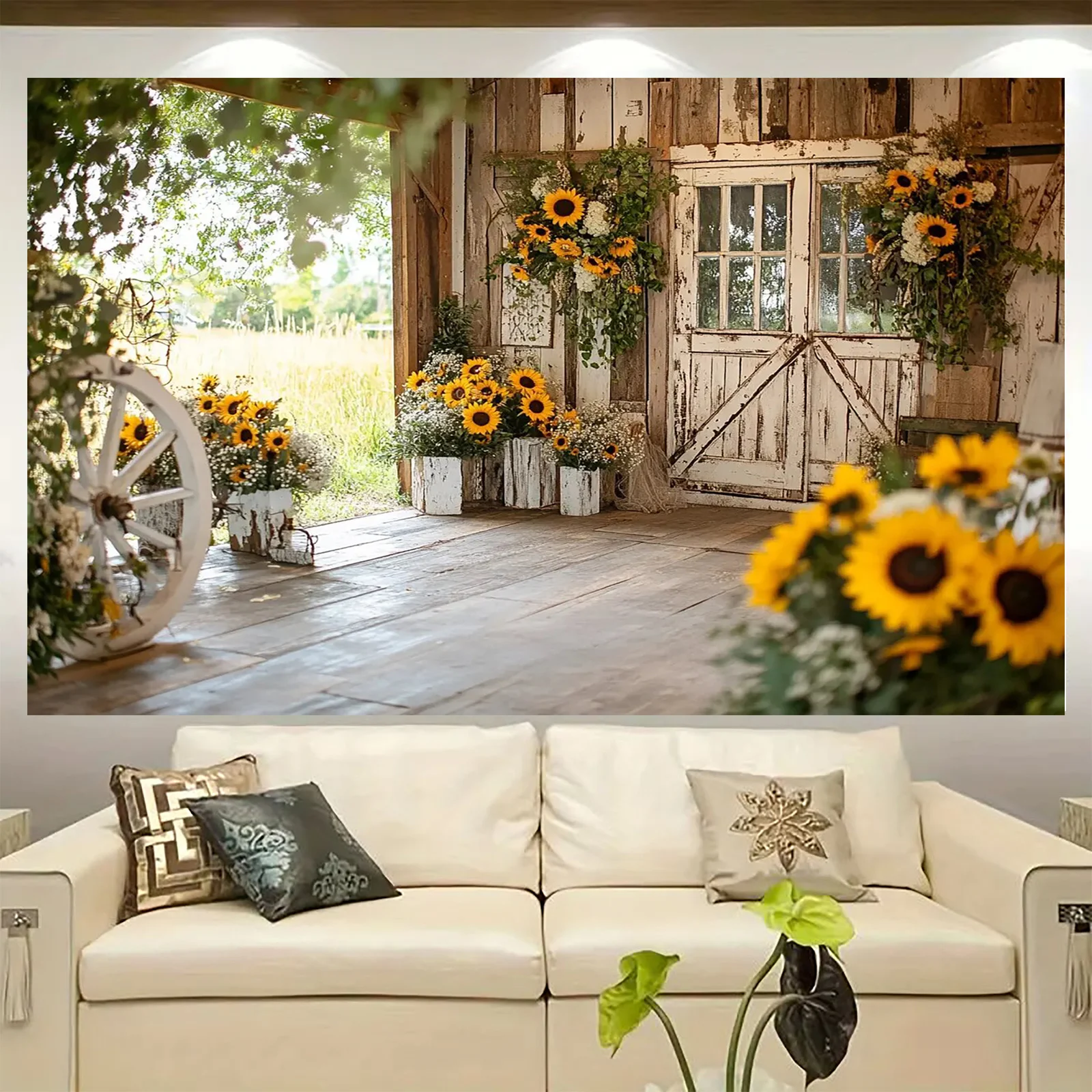 Toile de fond rustique de jard - Wedding Ceremony Supply avis et prix