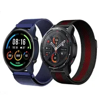 22mm Metal Magnetic loop For Xiaomi Watch S1 Active Smart Watch Stainless Steel Bracelet For Mi Watch Color 2 S2 Sport Strap