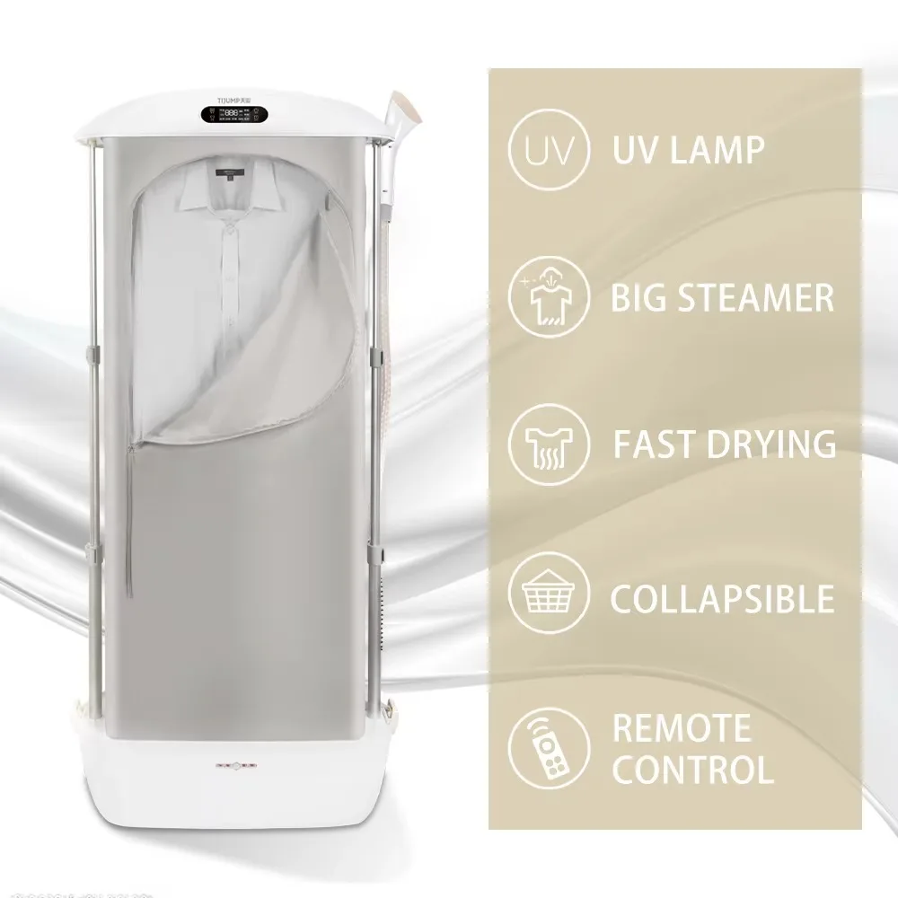 Household Collapsible UV Lamp Foldable Standing t Shirt Automatic Portable Steam Ironing Heated Coat Clothes Dryers