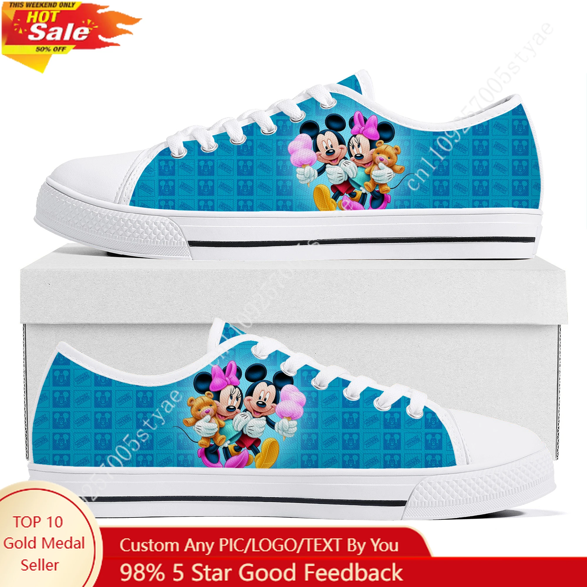 

Легкие кеды на плоской подошве Disney с изображением Микки Мауса, мужские и женские повседневные кеды из канваса