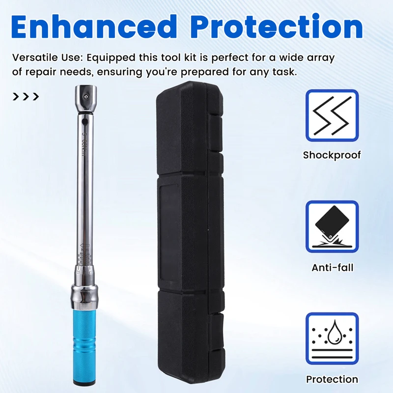 ABNO-диночный ключ, сменный 5-60 Нм, 9X12 мм, квадратный привод, точность 3% гаечный ключ для ремонта автомобилей и обслуживания