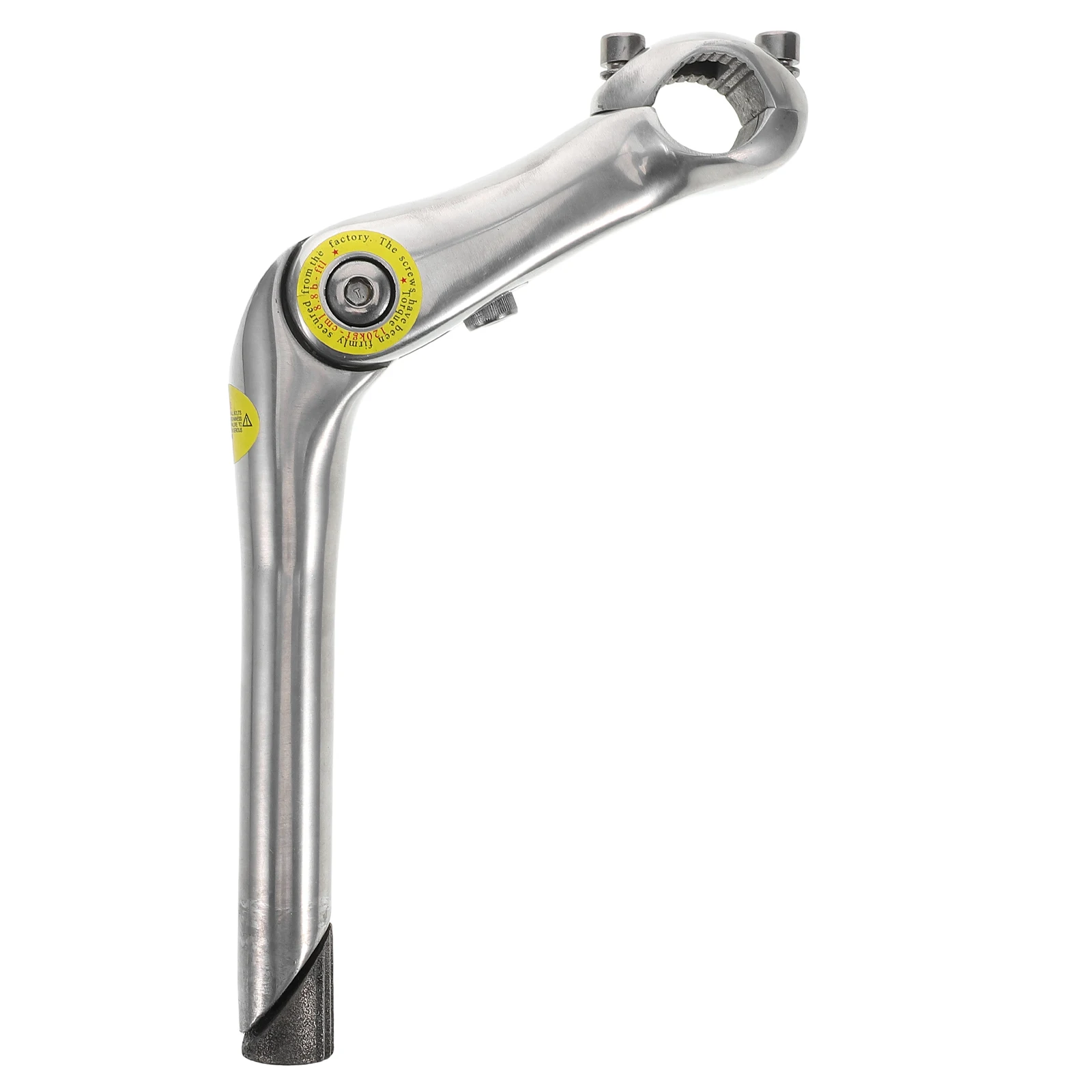 

Bicycle Stem Height-increasing Handlebar. Vertical Pole Silver Aluminum Alloy Riser