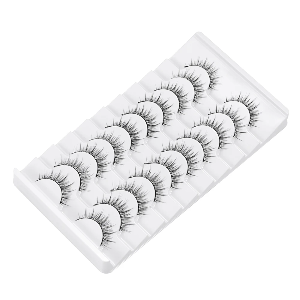 Women's Fashion Full Strip False Eyelashes Handmade Cruelty-free 3D Faux Mink Lash Natrual Long Fake Eyelash Eye Lash Extension