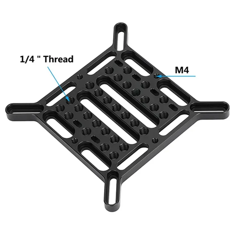 Multipurpose Cheese Plate With 75 X 75Mm & 100 X 100Mm For VESA Mount For Monitor Bracket Photography Video Accessories