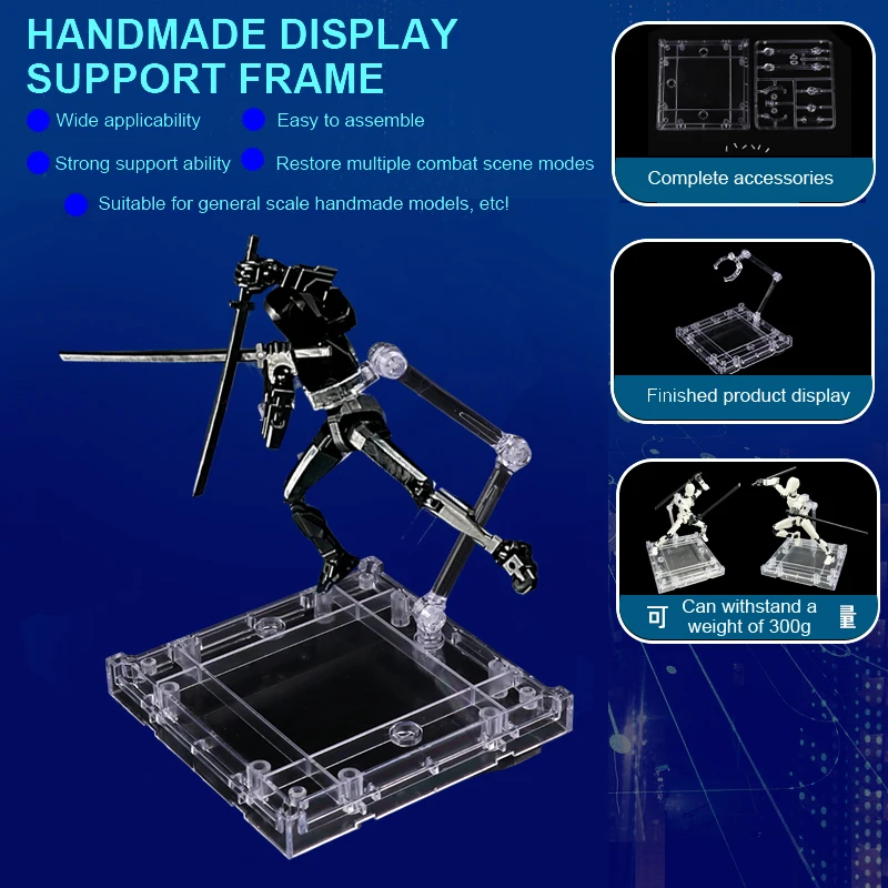 Square Action Figure Doll Base For HG1/144 Model Stand Saint Seiya Doll Display Stand Robot Soul Bracket Universal Stand