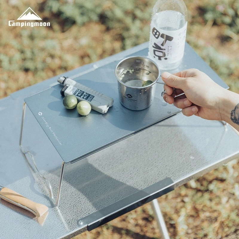 campingmoon-sk-9s-h-grey-outdoor-camping-aluminum-alloy-flat-top-table-–-mini-folding-heat-resistant-coffee-table