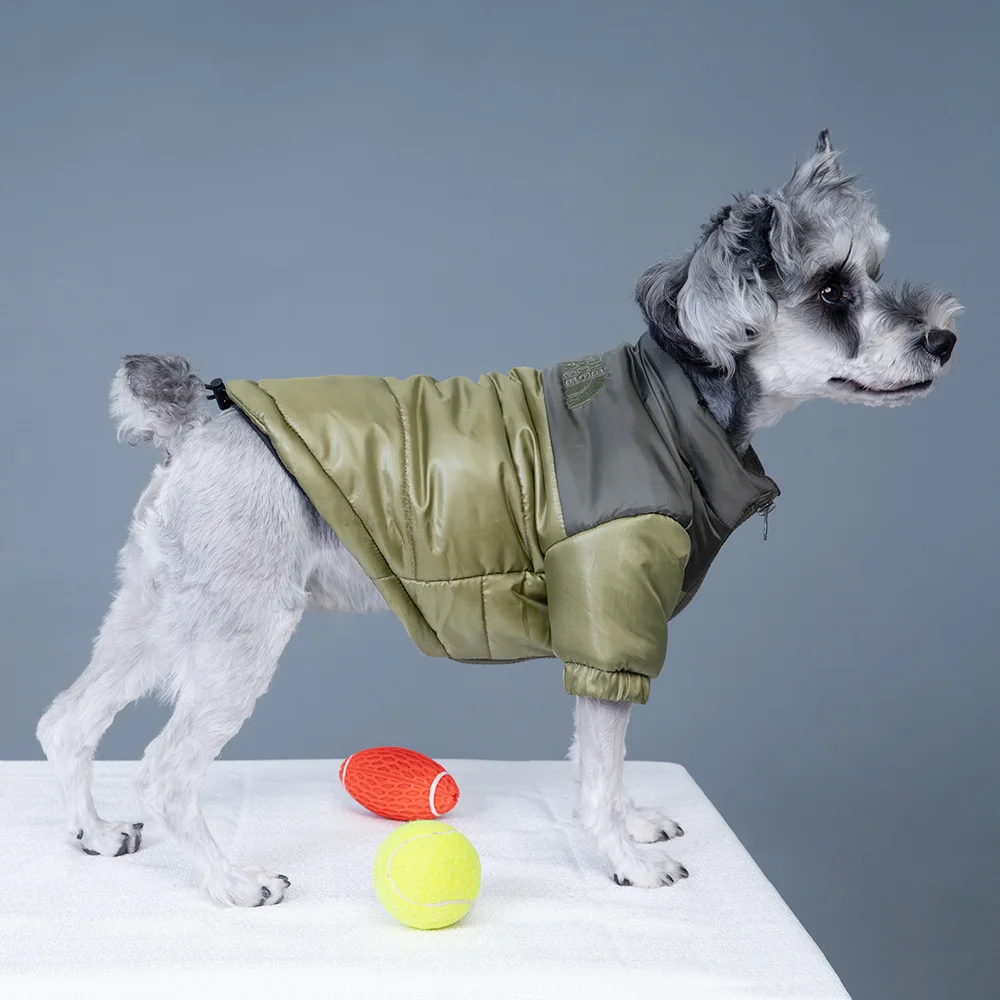 Waterproof Big Dog Clothes Winter Warm Pet Raincoat For Medium Large Dog Fashion Cool Dog Jacket French Bulldog Chihuahua Outfit