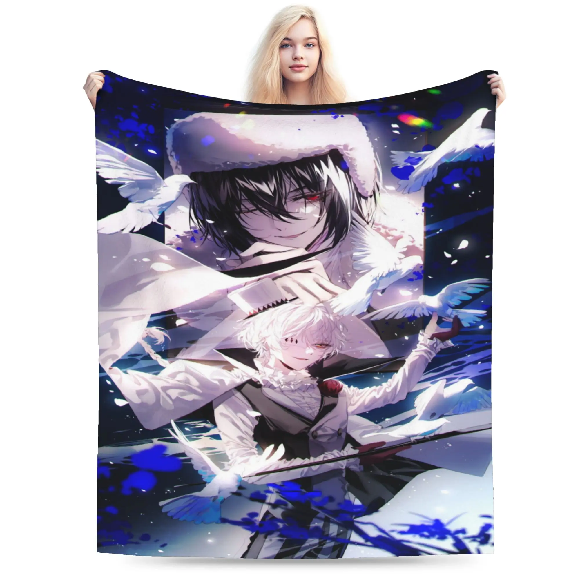 Fyodor D From B-Bungo Stray Dogs Blanket Quality Super Warm  Throw Blanket Winter Airplane Travel Living Room Graphic Bedspread