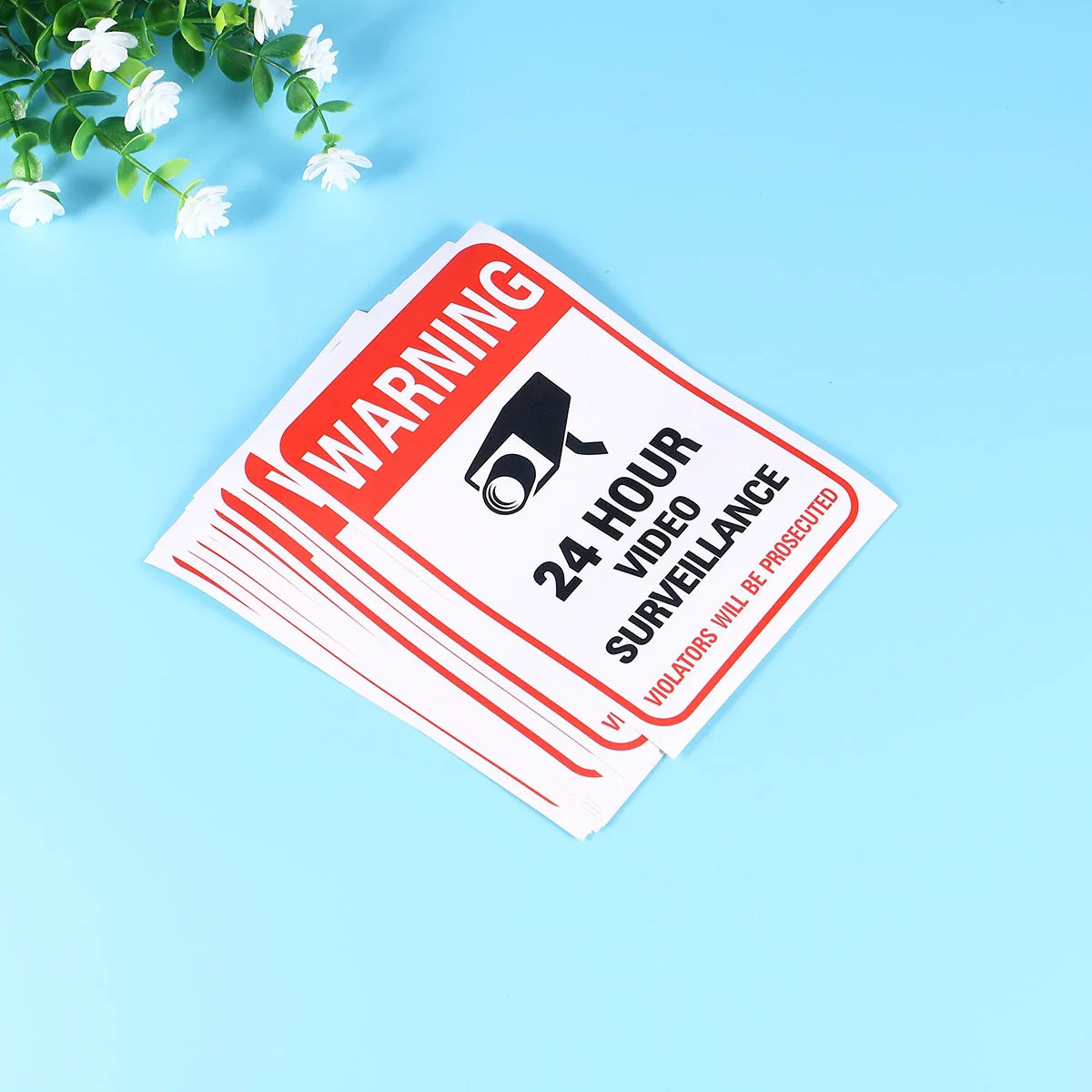

sticker hour vedio sticker warning sticker warning sign self-adhesive sign