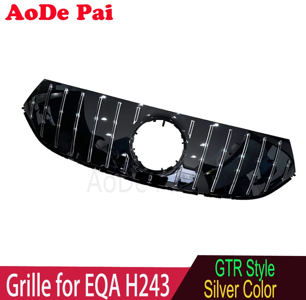 EQA Grille GTR Style Front Bumper Mesh Hood Grid for Mercedes EQA Class AMG H243 2022 2023 2024 EQA300 EQA260