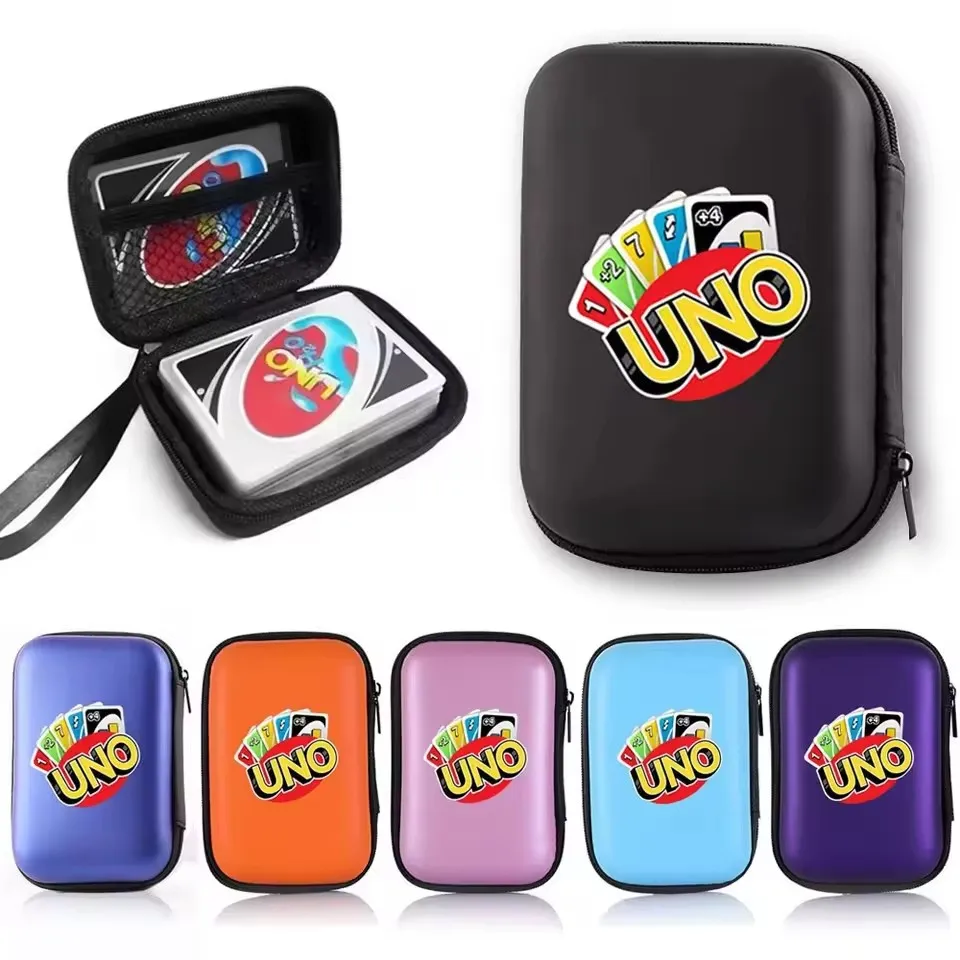 UNO Travel Zipper Box Children's Fan Entertainment Card Clip Mini