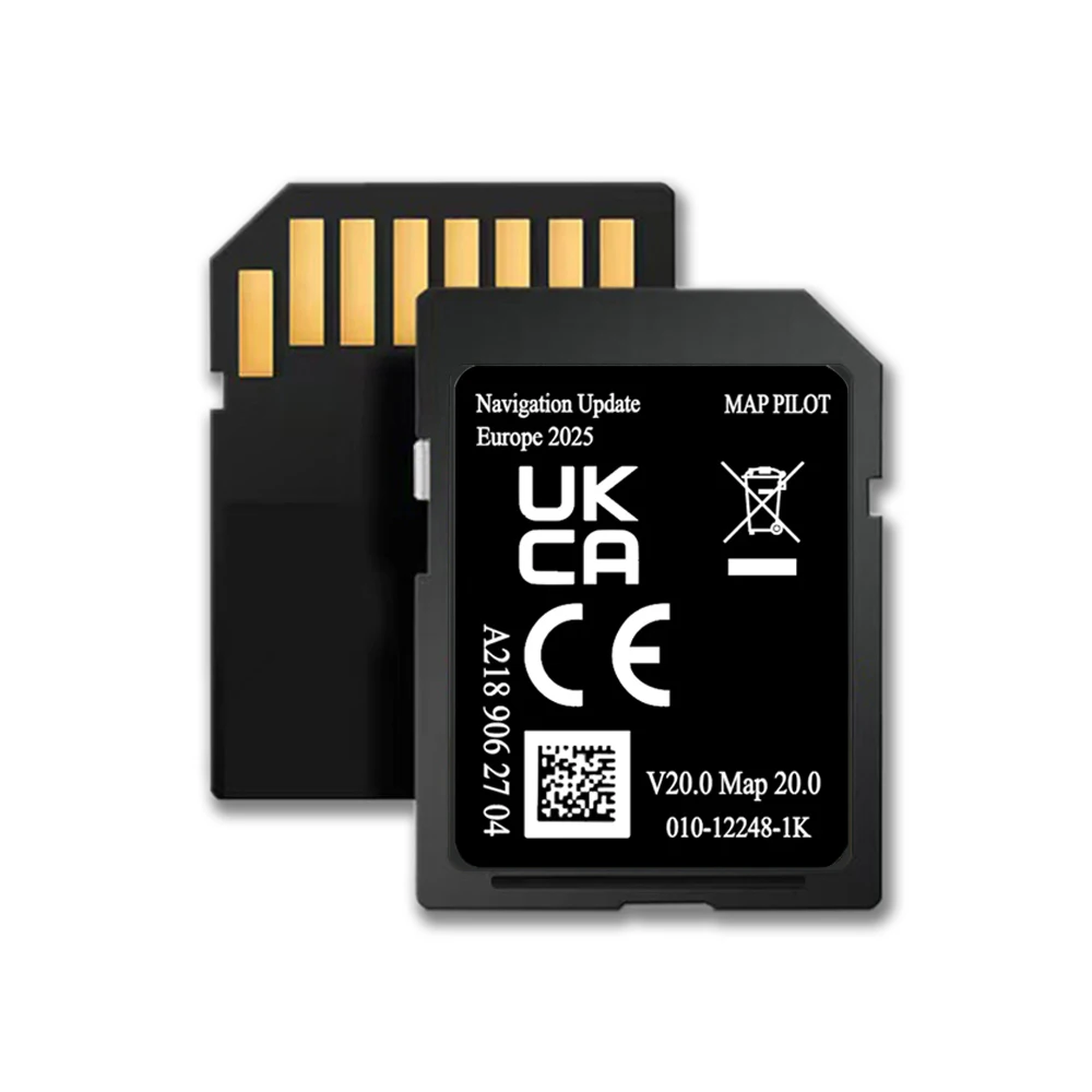 Nuevo 2025 para Mercedes 32GB versión completa navegación para coche Europa tarjeta SD V20 A2189062704 mapas de tarjeta satinada Reino Unido UE
