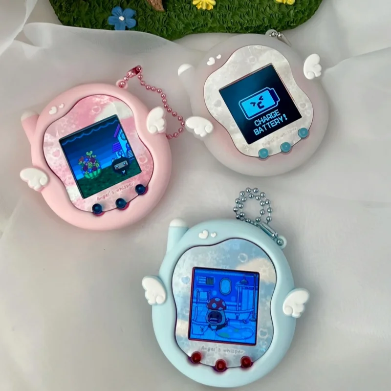 جديد Tamagotchi Uni الغطاء الواقي غطاء من السيليكون لعبة الحيوانات الأليفة لينة ومبتكرة تصميم الرسوم المتحركة الملاك لطيف مع ملصق هدية الأسهم #2