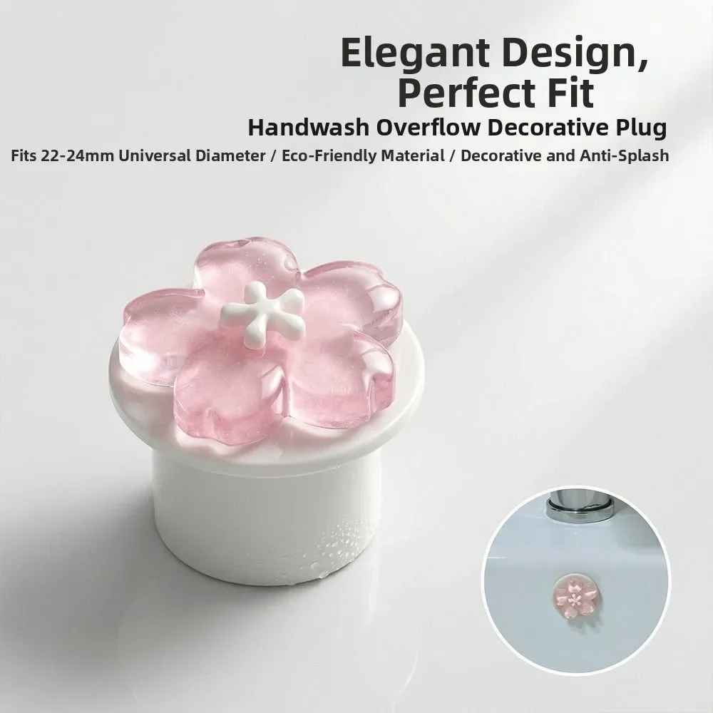 Anti-clogging Sewer Pipe Seal Ring Insect Proof Flower Shaped Flower Sink Overflow Hole Plug Anti-odor Sealing Cover