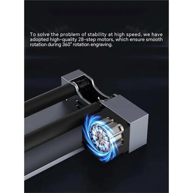 A93G Y-Axis 360 Degree Rotation For Cylindrical Object Rotary Roller With Bracket, For Cups, For Engraver And Cutter