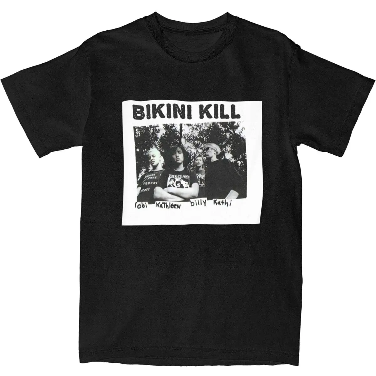 

Bikini Kill Rock Music Band T Shirt Mens Album Street Style 100% Cotton T Shirts Summer O-Neck Trending Tee Shirt Oversized Tops