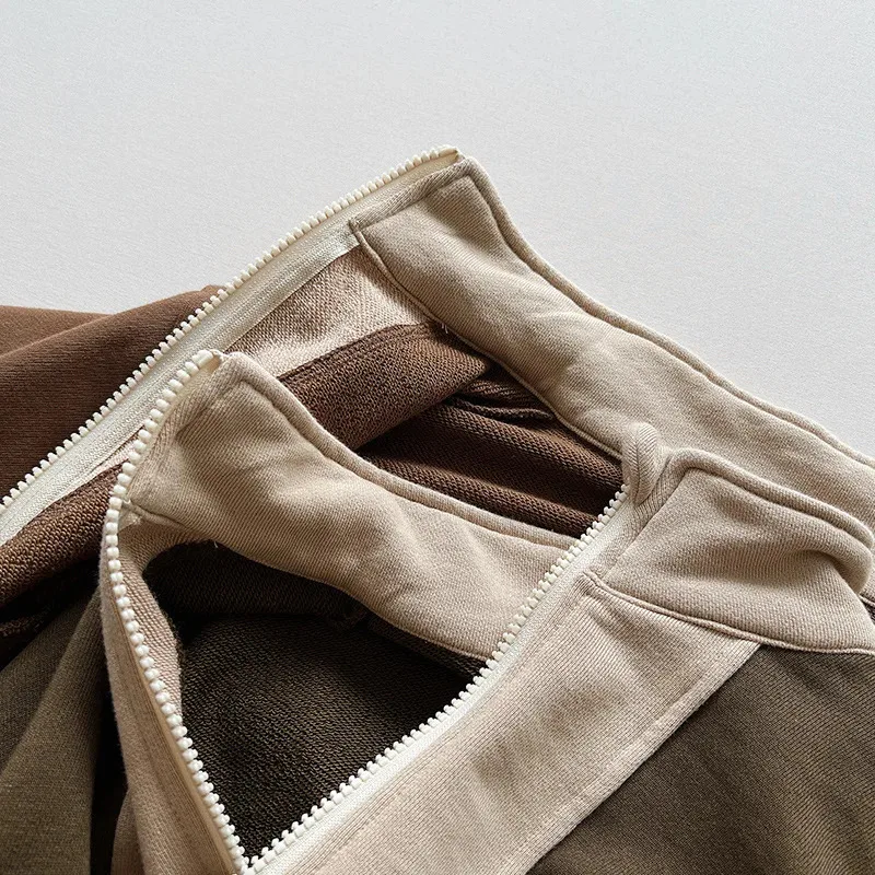 Roupas de outono novo menino menina crianças retro legal jaquetas casuais criança cardigan manga longa topos bebê algodão moda moletom casaco