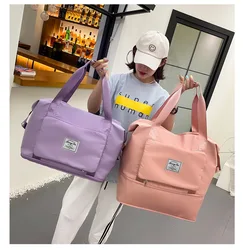 Foldable Large Capacity Storage Folding Bag Travel Bags Tote Carry On Luggage Handbag Waterproof Duffel Women Shoulder Bags