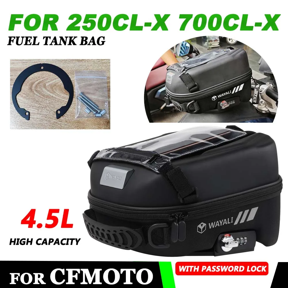 

Для CFMOTO CF MOTO 700 CLX 250 CL-X 700CLX 700CL-X 250CLX 2024, аксессуары для мотоциклов, сумка на бак, водонепроницаемые сумки для хранения Tanklock