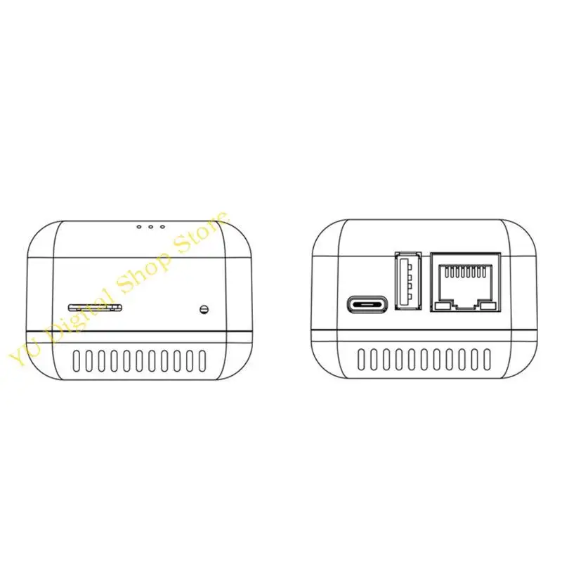 96BA Networking USB 2.0 Port Fast 10/100Mbps Ethernet to USB 2.0 Print Server RJ-45 LAN Port WiFi USB Print Server