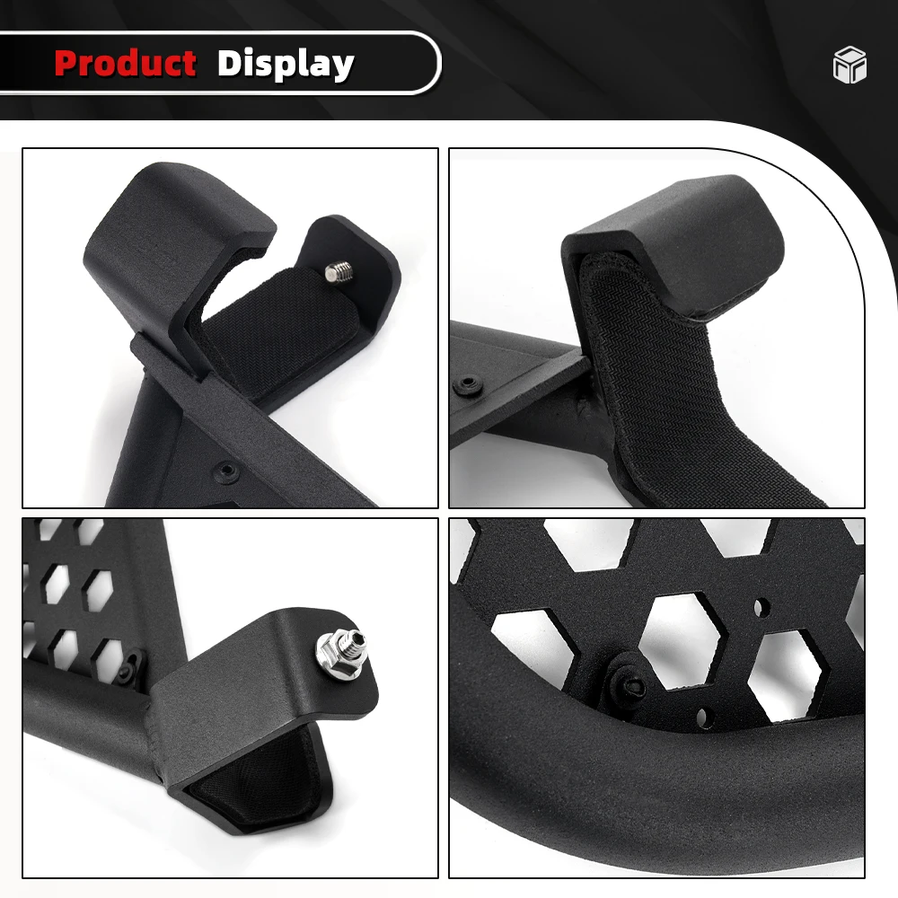 RASTP-2Pcs Car Side Steps Non-Slip Auto Front Rear Door Steps for Ford Bronco 21-23+ w/rockrails 2/4-Door Models TBS012 view 6