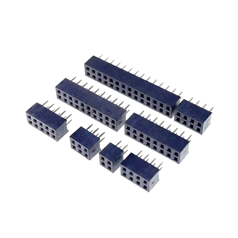 10pcs 1.27mm Pitch Female Header 2x5 2x10 2x20 2x25 2x30 2x40 2x50 Pin Double Row Straight Connector 10/20/40/50/60/80/100P