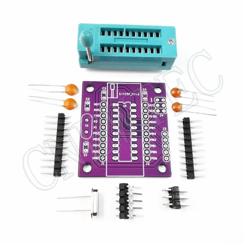 Minimalna płyta systemowa miniCore ATtiny2313/4313/A/V-10PU DIP20 może zrobić blok programowania Arduino z ISP6 i szeregowym wnętrzem — zdjęcie 6