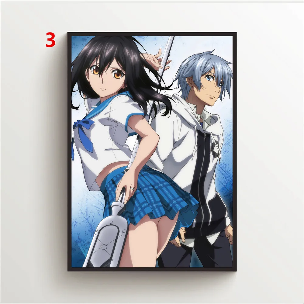 Anime Posters Strike The Blood Himeragi Yukina Canvas Painting Wall Poster Wall Art Posters and Prints Picture Home Decoration