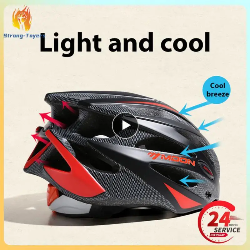 Riding Cycling Helmet Low Wind Resistance Durable Ventilated Ultralight Road Mountain Bike Helmet One-piece Riding Helmet