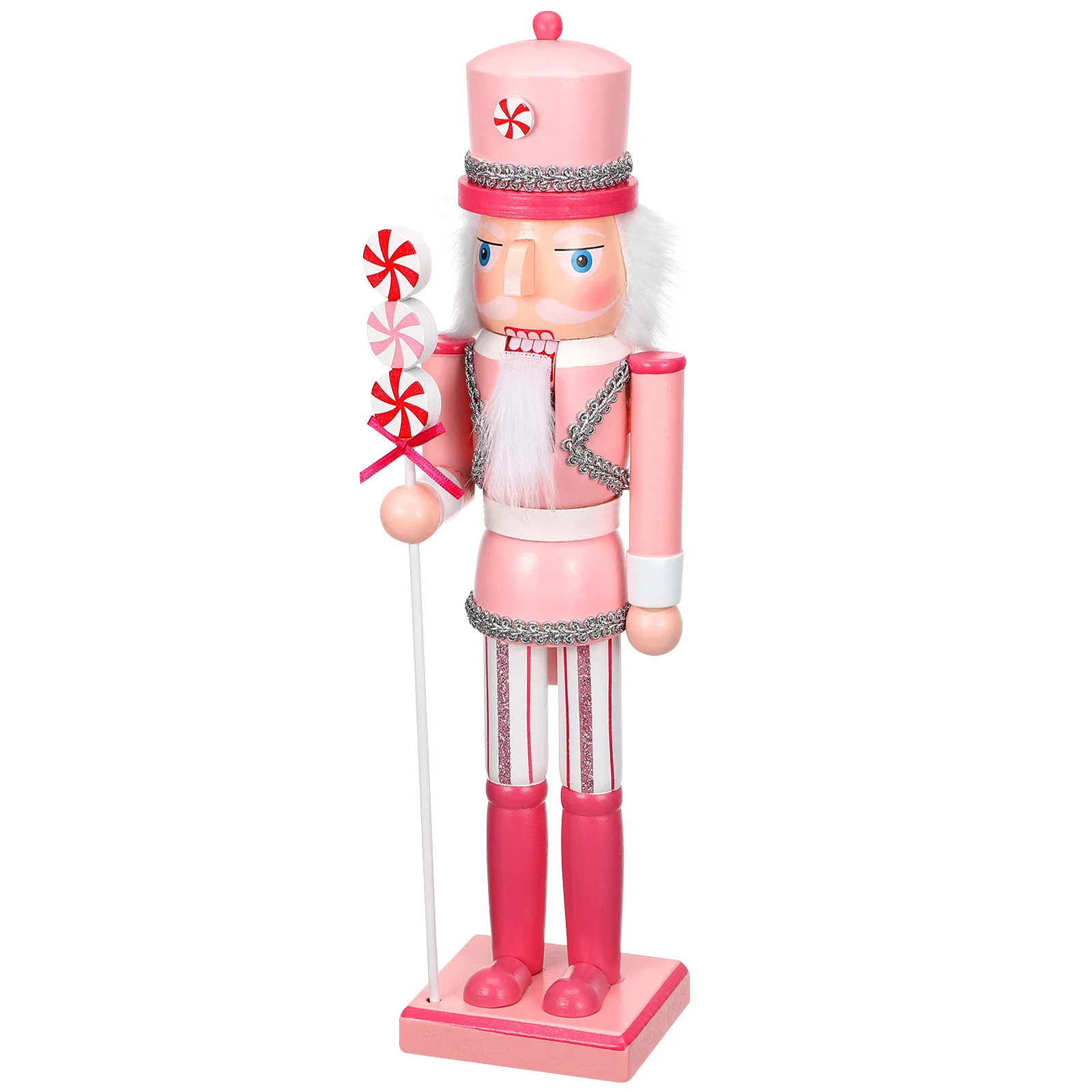 

38Cm Christmas Nutcracker Soldier Wooden Craft Figure Tabletop Decor Home Decoration Xmas Party Supplies Desktop Ornament Wood