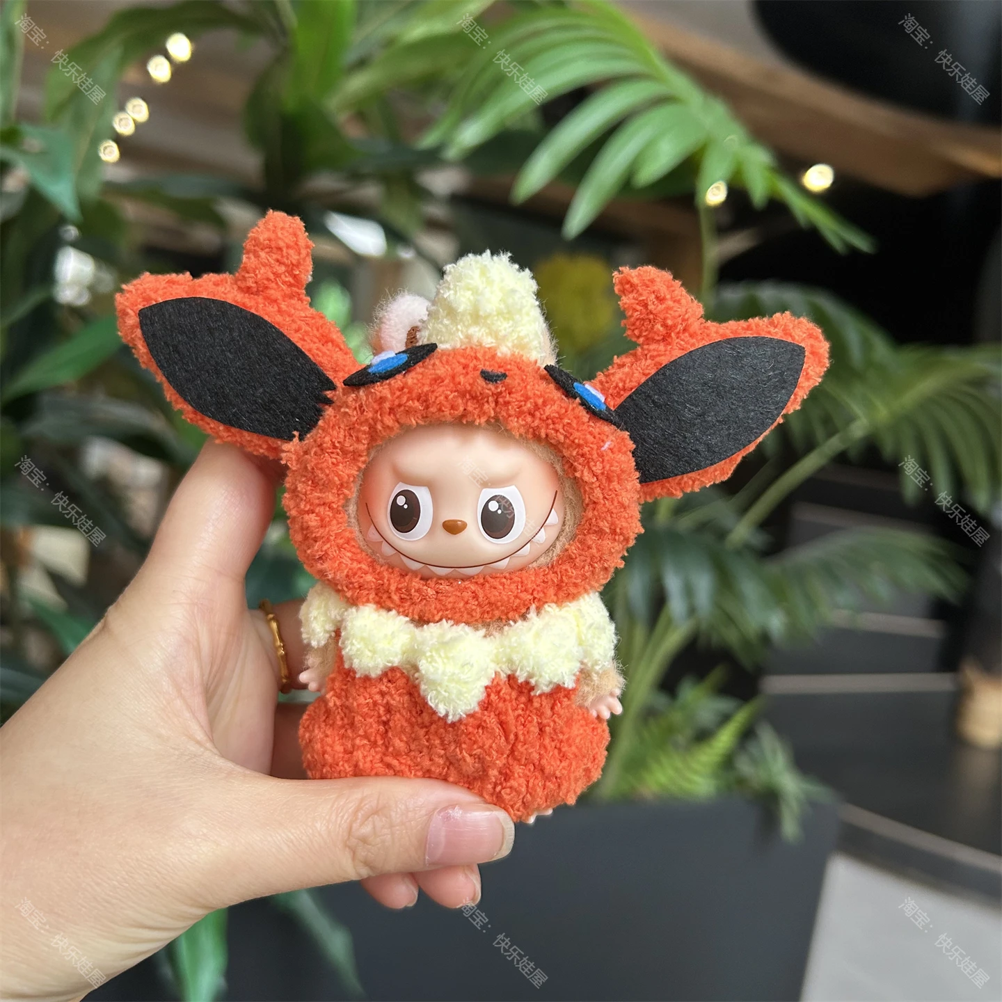 ملابس جديدة ل 10 سنتيمتر Labubu 4.0 ملابس دمى الفينيل لطيف أنيمي Eevee شخصية دمية فستان زي الملابس لدمى اكسسوارات #2