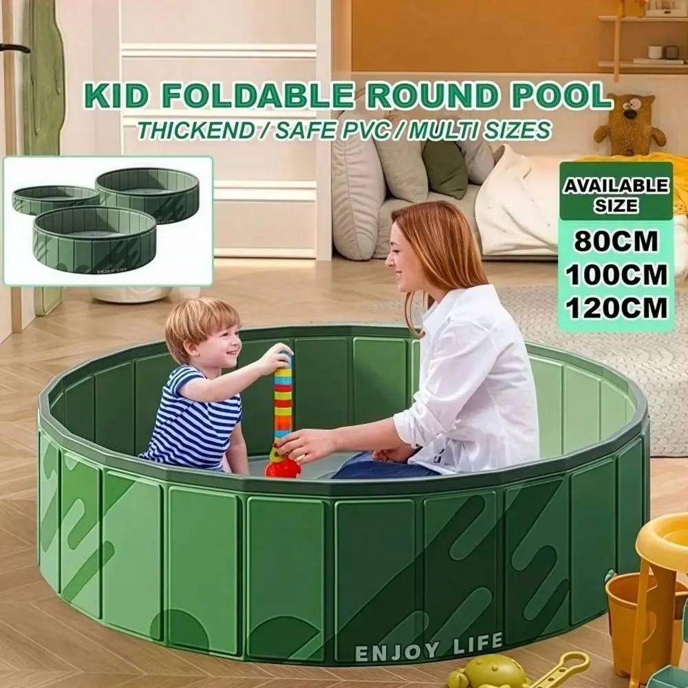 

Fun Round Indoor Pool Portable Waterproof Playpen Sturdy Foldable Infant Ball Pit Kids Play