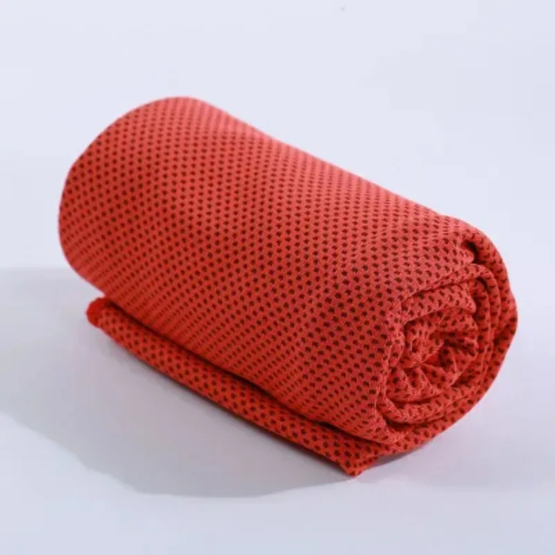 1-100 pcs Sport Towel with Mini Silicon Gel Set Portable Cold Towel Fitness Sport GYM Running Outdoor Quick Dry Cool Towel