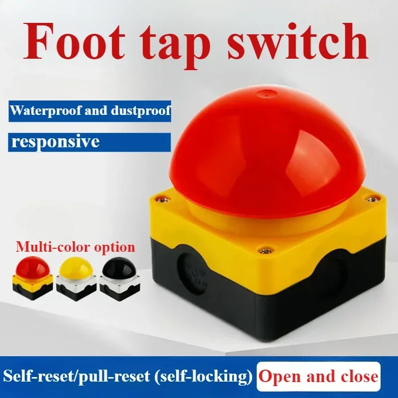 1Pcs Mushroom Button Self-Rest Switch Ball Pedal Hand Clap Judges Clap Light Trigger Button Waterproof Game Answer Buzzer