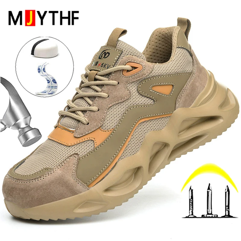

Puncture-Proof Work Safety Shoes For Men Women Anti-smash Composite Toe Work Sneakers Protection Boots Security Footwear 2026