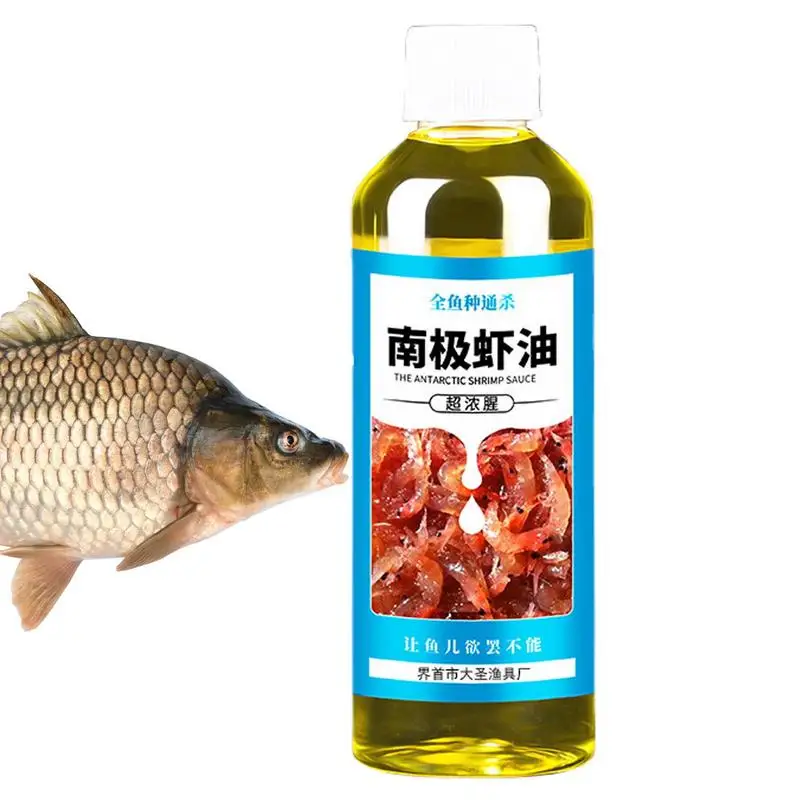 Fishing Shrimp Oil Antarctic Shrimp Sauce 60ml Natural Bait Scent Fish Attractants For Baits High Concentration Bait Attractant