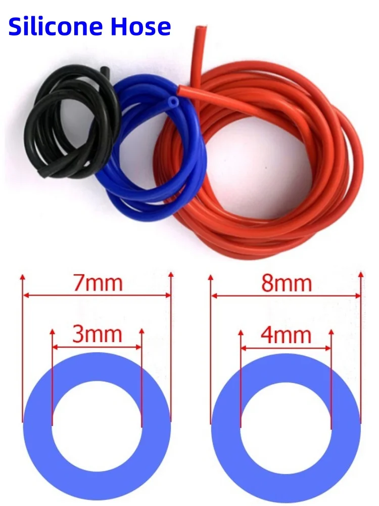 Tuyau d'échappement sous vide en Silicone, Modification automatique universelle, résistant aux hautes températures, soupape de surpression, bleu, noir, rouge