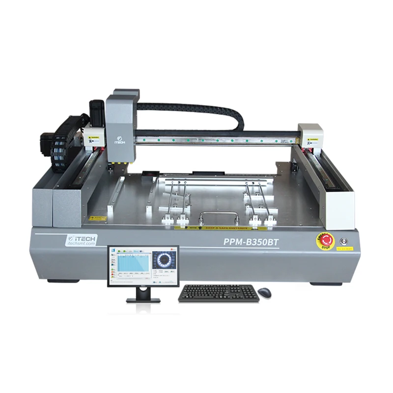 PPM-A320BT Smt 4 Head Machine Desktop Pick And Place Machine SMD Small Automatic Pcb Assembly Making Machine For Smt Production