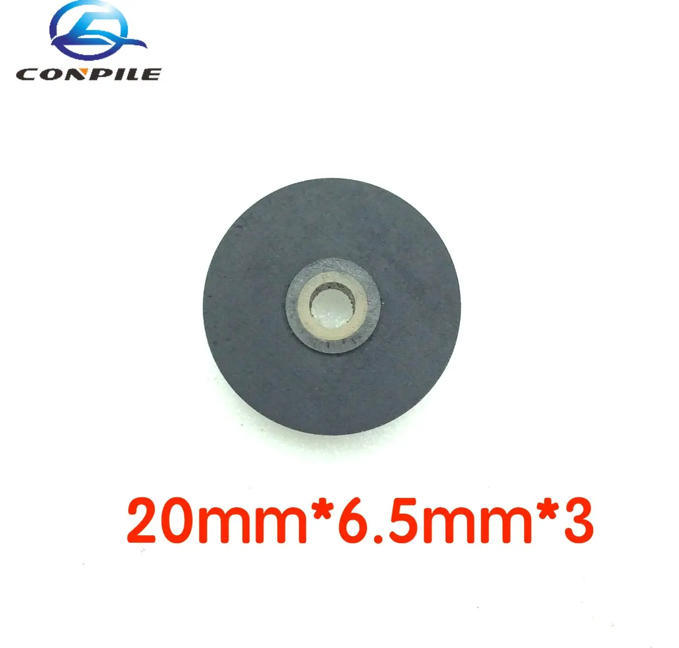 

1pc 20mm*6.5mm*3 wheel belt pulley rubber audio pressure pinch roller for vintage cassette deck tape recorder Stereo player