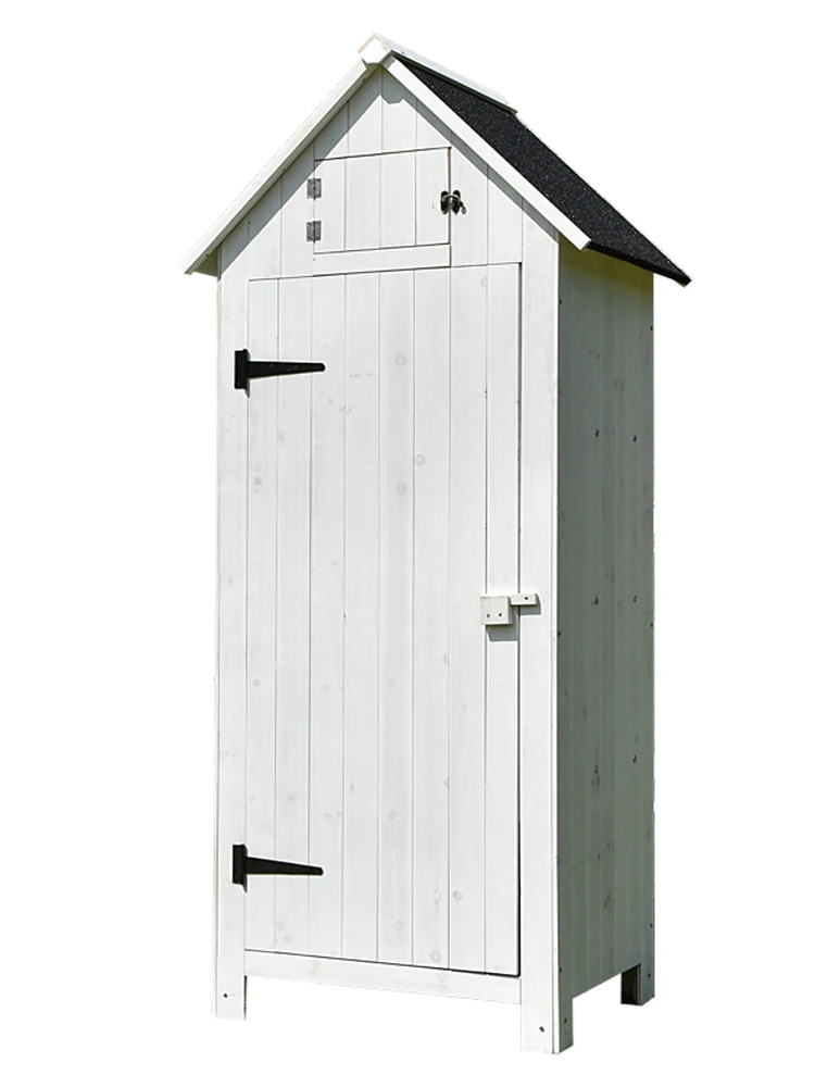 Outdoor balcony, waterproof storage cabinet European style, courtyard outdoor garden decorative storage tool storage cabinet