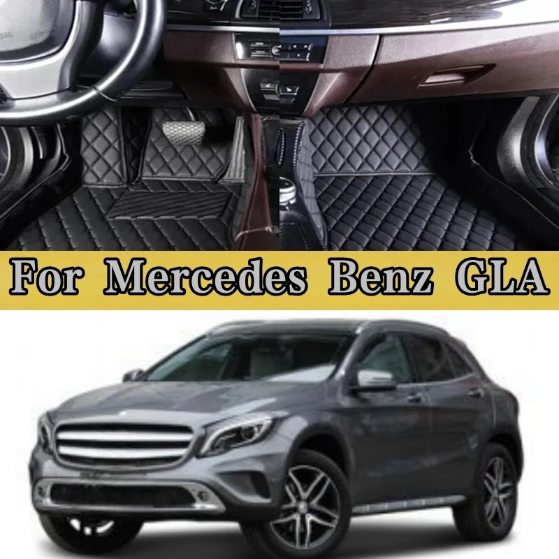 

Пользовательские для Mercedes Benz GLA 2015 2016, автомобильные подушечки для ног, защитные накладки, автомобильные коврики, автомобильный ковер, аксессуары для интерьера