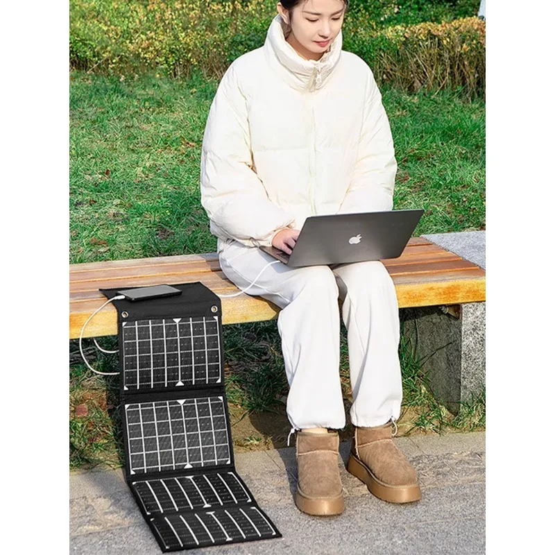 Outdoor mobile power supply Solar fast charging panel 12v car portable folding